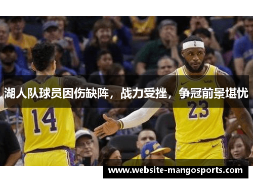 湖人队球员因伤缺阵，战力受挫，争冠前景堪忧